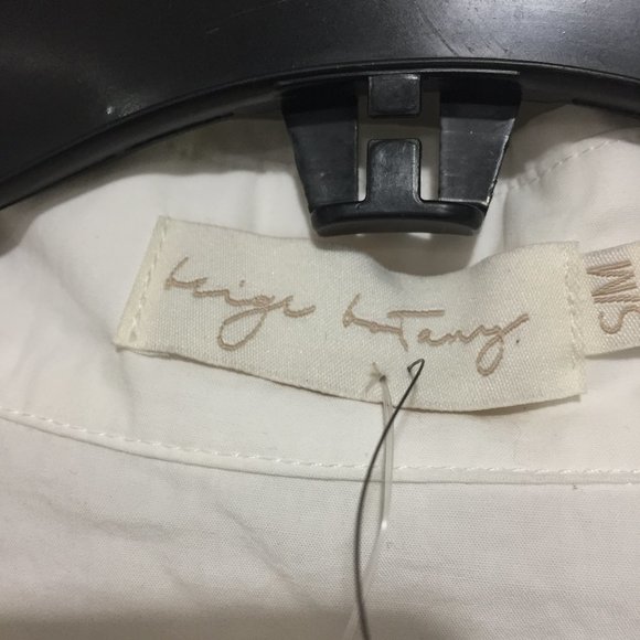 BEIGE BOTANY CLASSIC WHITE BLOUSES SIZE S/M - Picture 5 of 7